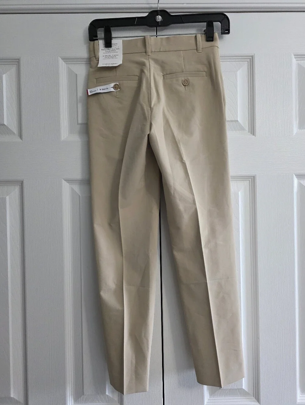 Calvin Klein X Slim Fit Suit Pants Khaki Tan Boys Size 10 Regular NWT